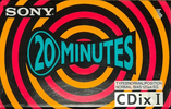 Compact Cassette Sony CDix I 20 "C-20CDX1" Type I Normal 1991 Japan