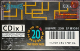 Compact Cassette Sony CDix I 20 "C-20CDX1" Type I Normal 1991 Japan