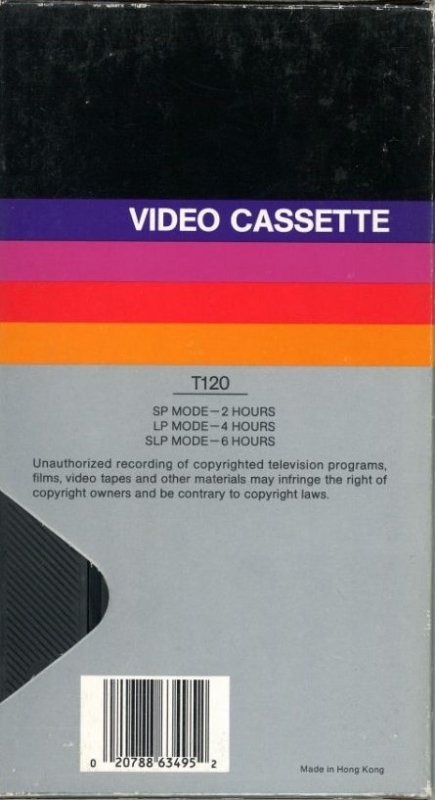 VHS, Video Home System Walmart 120 Type I Normal USA
