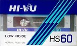 Compact Cassette HI-VU 60 "HS" Type I Normal 1987 South Korea