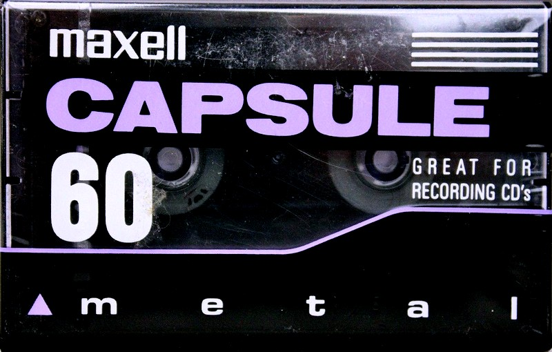Compact Cassette Maxell Capsule 60 Type IV Metal 1992 North America