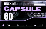 Compact Cassette Maxell Capsule 60 Type IV Metal 1992 North America