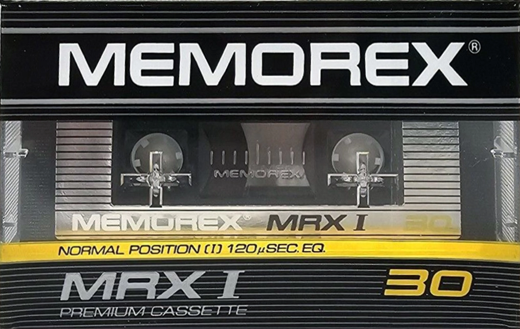 Compact Cassette Memorex MRX I 30 Type I Normal 1985 USA