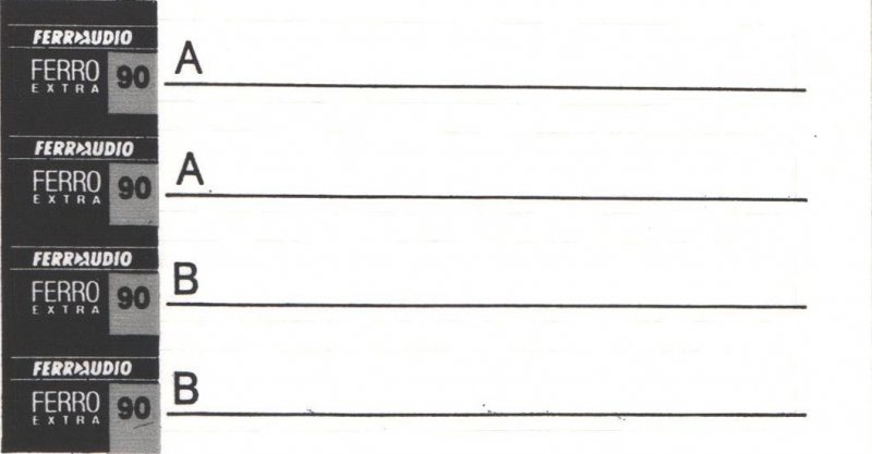 Compact Cassette Ferr Audio 90 Type I Normal 1992 France