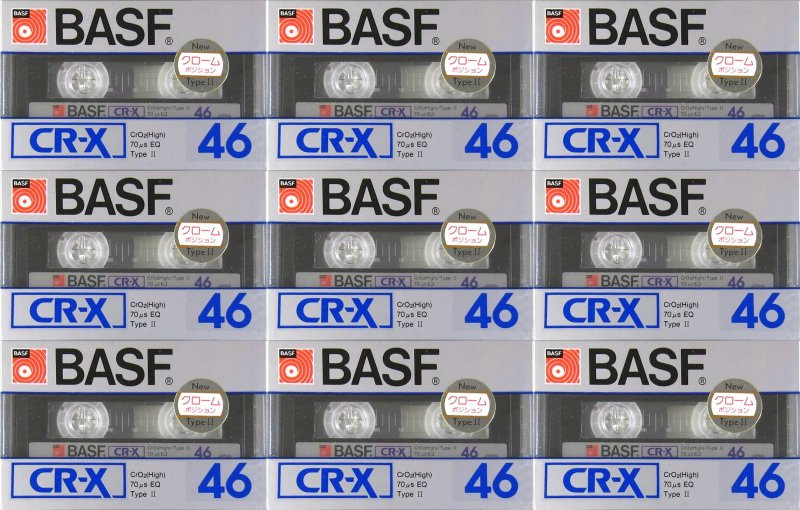 Compact Cassette BASF CR-X 46 Type II Chrome 1982 Japan
