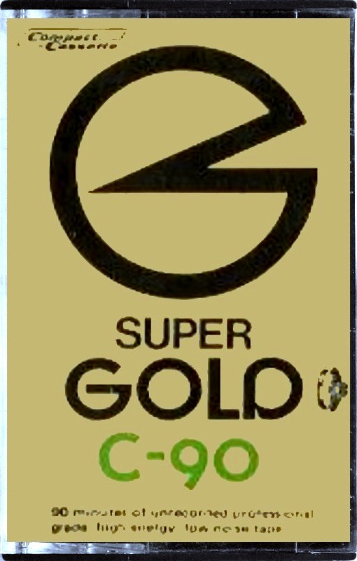 Compact Cassette Super Gold 90 Type I Normal Hong Kong