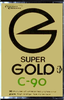 Compact Cassette Super Gold 90 Type I Normal Hong Kong