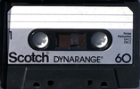Compact Cassette Scotch Dynarange 60 Type I Normal 1981 Europe