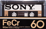 Compact Cassette Sony FeCr 60 Type III Ferro Chrome 1979 North America