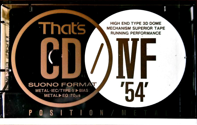 Compact Cassette Thats CD-IVF 54 Type IV Metal 1990 Japan