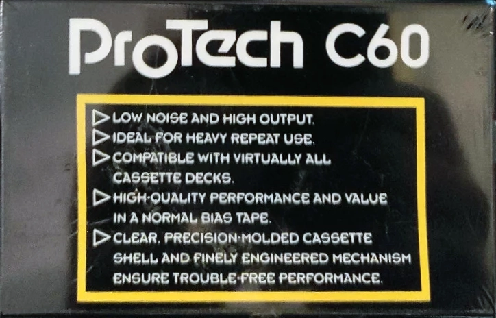 Compact Cassette Protech 60 Type I Normal China