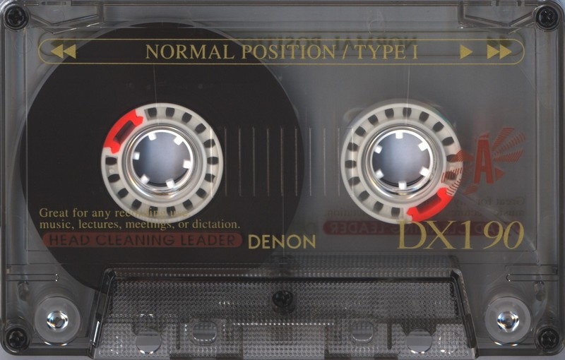 Compact Cassette Denon DX1 90 "DX1-90WED" Type I Normal 1995 North America