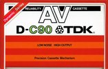 Compact Cassette TDK AV 90 Type I Normal 1979 Europe, USA