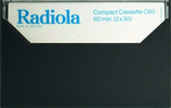 Compact Cassette Radiola Studio Quality 60 Type I Normal 1969 Europe