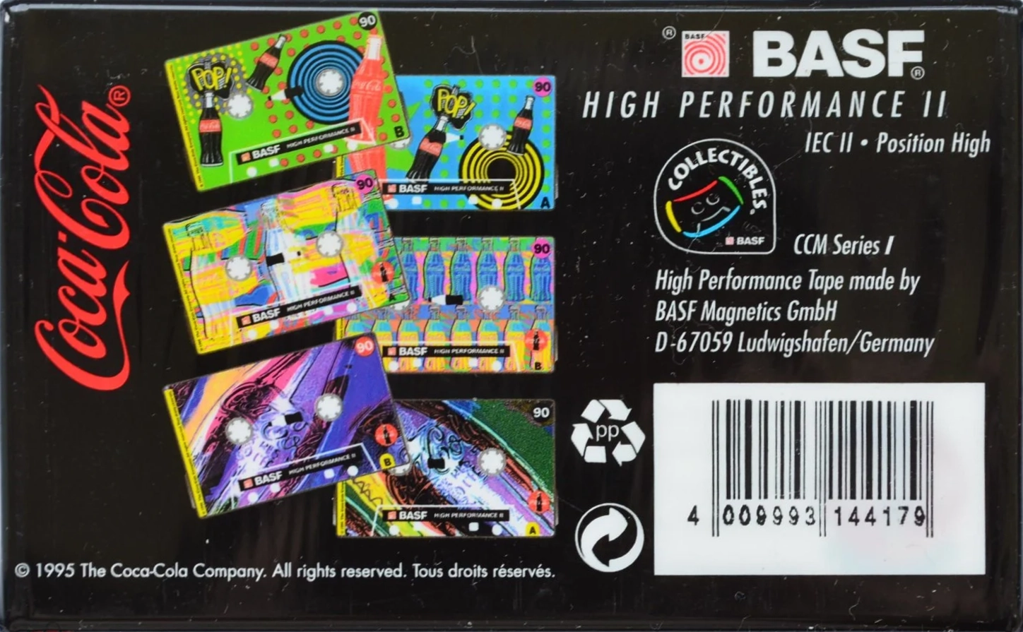 Compact Cassette BASF High Performance II 90 "Modern Art Edition I" Type II Chrome 1995 Europe