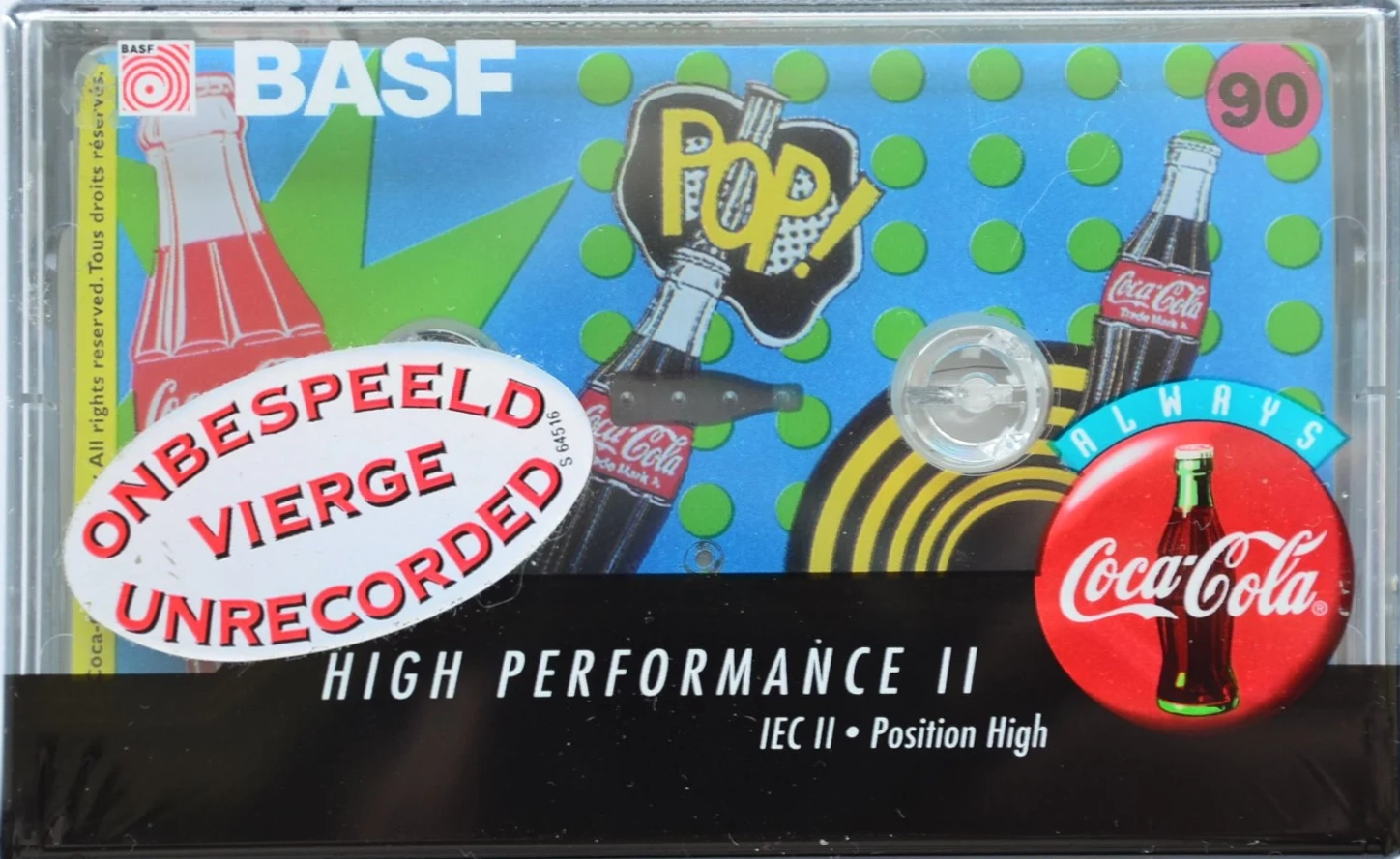 Compact Cassette BASF High Performance II 90 "Modern Art Edition I" Type II Chrome 1995 Europe