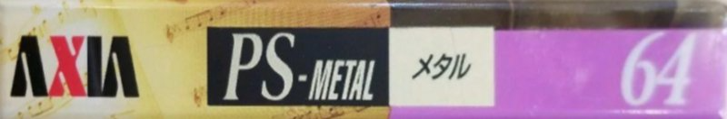 Compact Cassette AXIA PS-Metal 64 "PSMH 64" Type IV Metal 1996 Japan