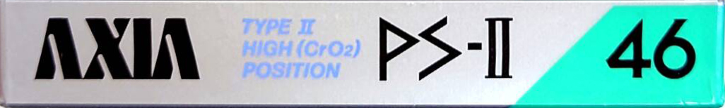 Compact Cassette AXIA PS-II / PS-2 46 Type II Chrome 1985 Japan