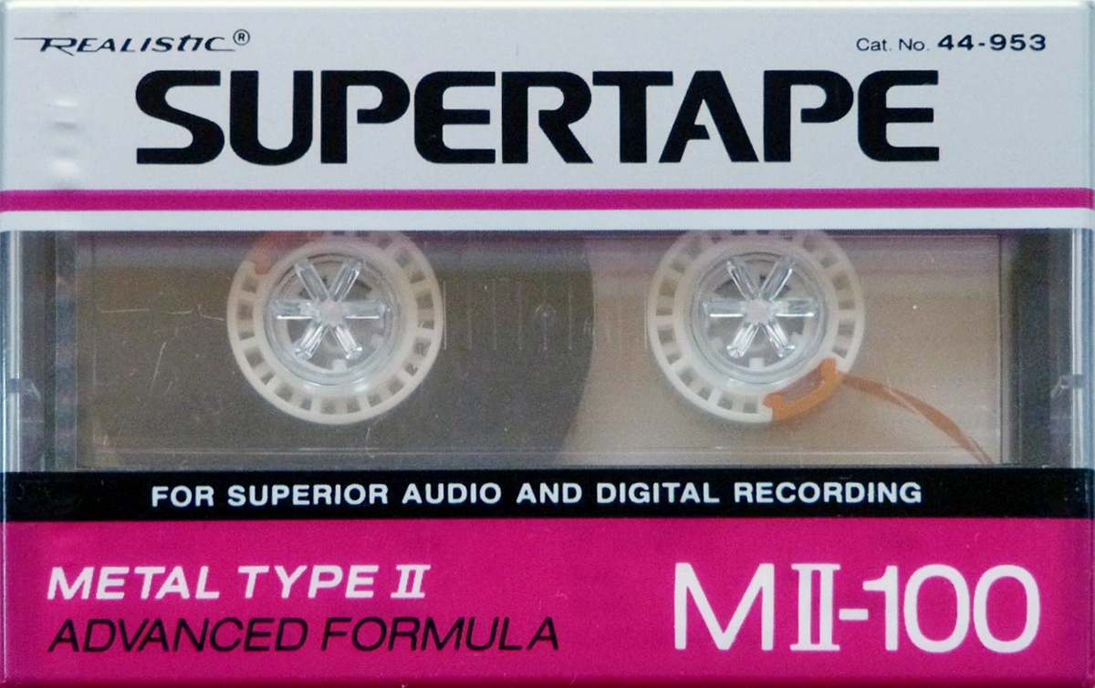 Compact Cassette SUPERTAPE MII 100 Type II Chrome 1992 USA
