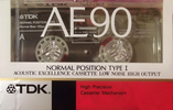 Compact Cassette TDK AE 90 "AE-90K" Type I Normal 1989 Japan
