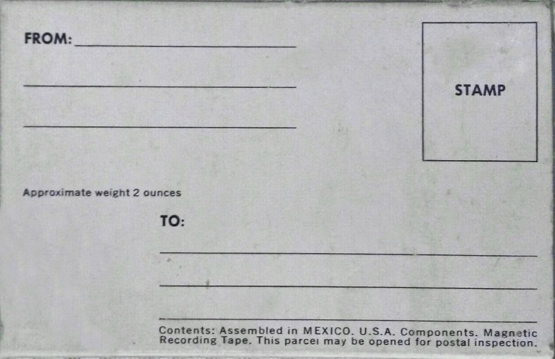 Compact Cassette Ross 60 Type I Normal 1968 USA