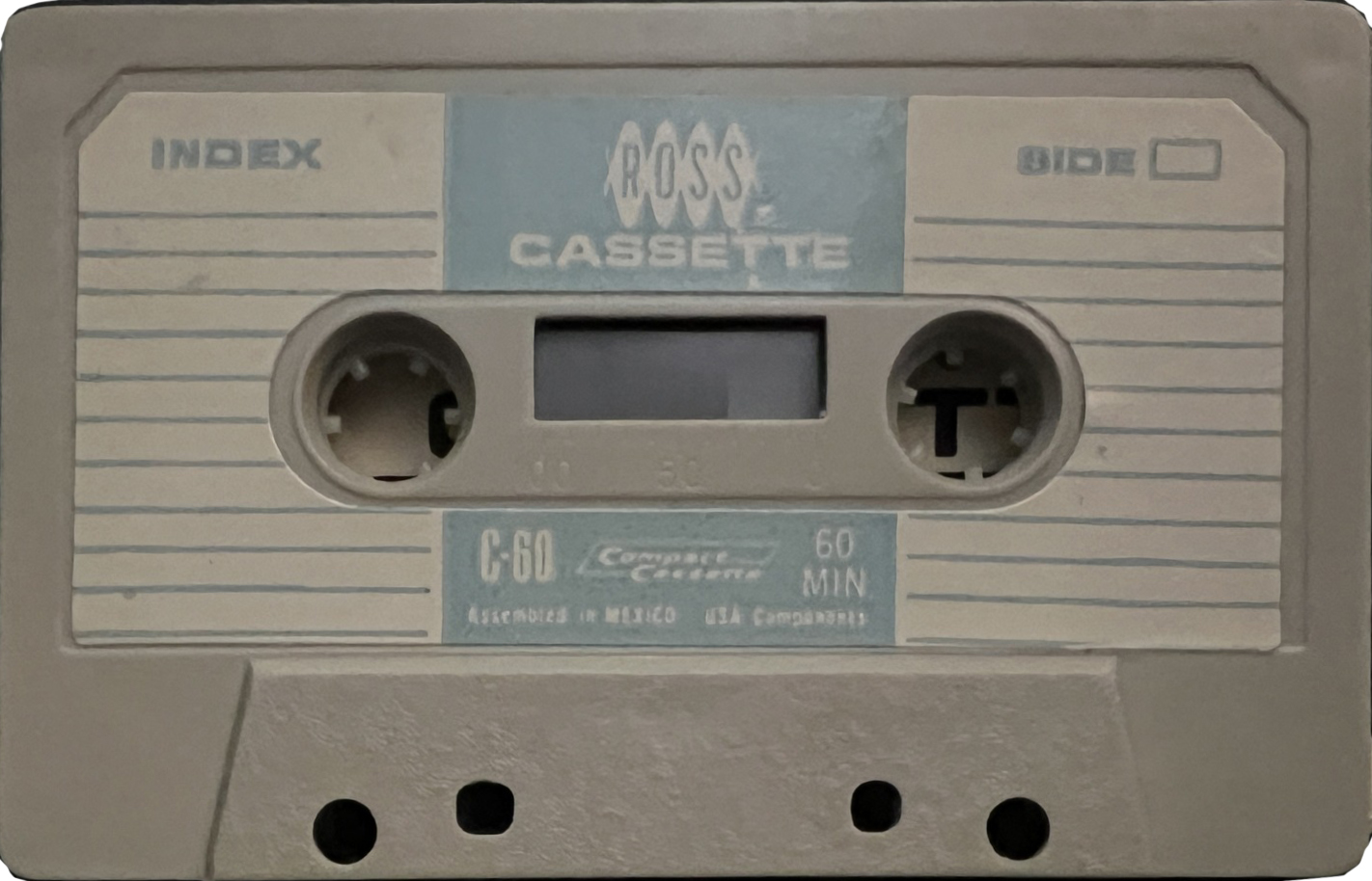 Compact Cassette Ross 60 Type I Normal 1968 USA