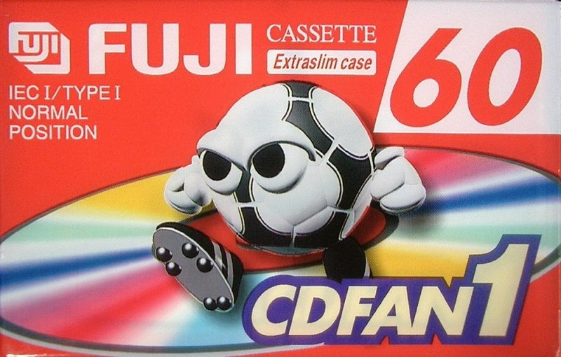 Compact Cassette Fuji CDFAN 60 "CDFAN1 60 A" Type I Normal 1998 Europe