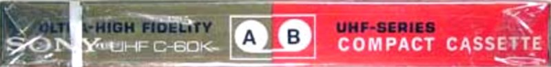 Compact Cassette Sony 60 "Handi-Holder UHF" Type I Normal 1974 USA