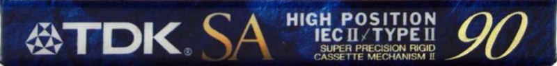 Compact Cassette TDK SA 90 "SA-90EA" Type II Chrome 1995 Europe