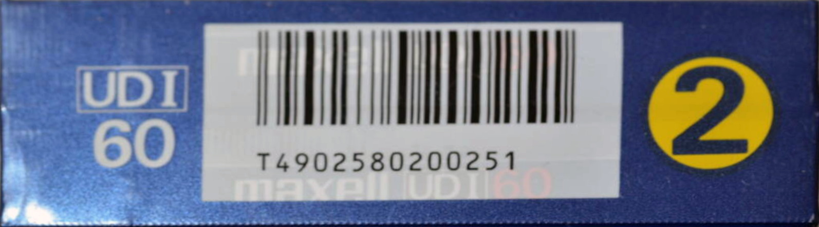 2 pack Maxell UDI / UD1 60 Type I Normal 1985 Japan