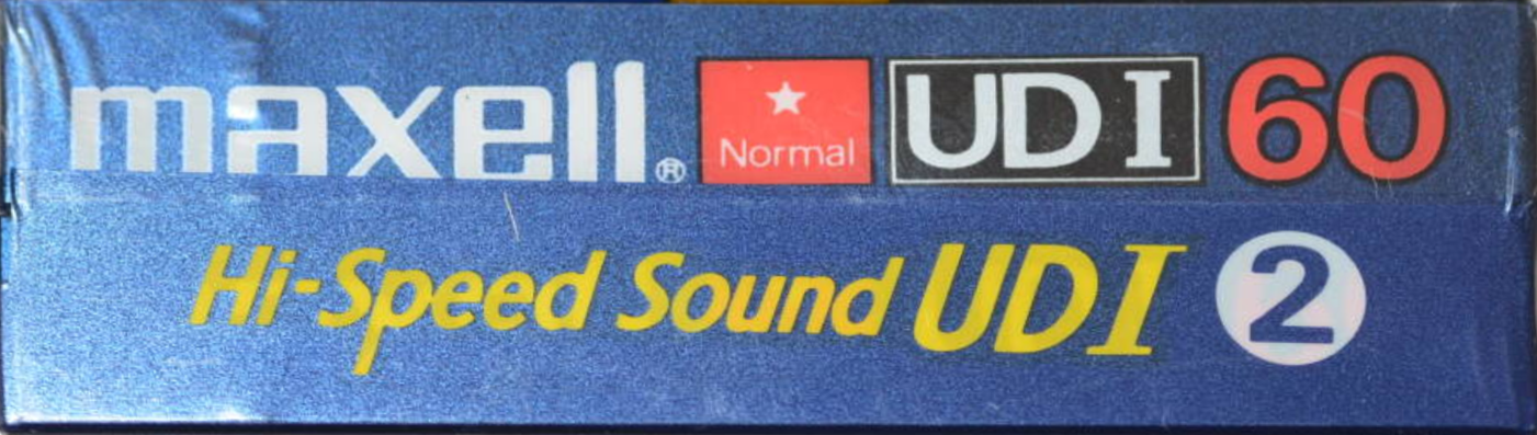 2 pack Maxell UDI / UD1 60 Type I Normal 1985 Japan