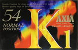 Compact Cassette AXIA K1 54 "K1A 54" Type I Normal 1993 Japan