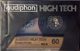 Compact Cassette Audiphon 60 "HIGH TECH Superchrom AHC-II S" Type II Chrome 1986 Germany