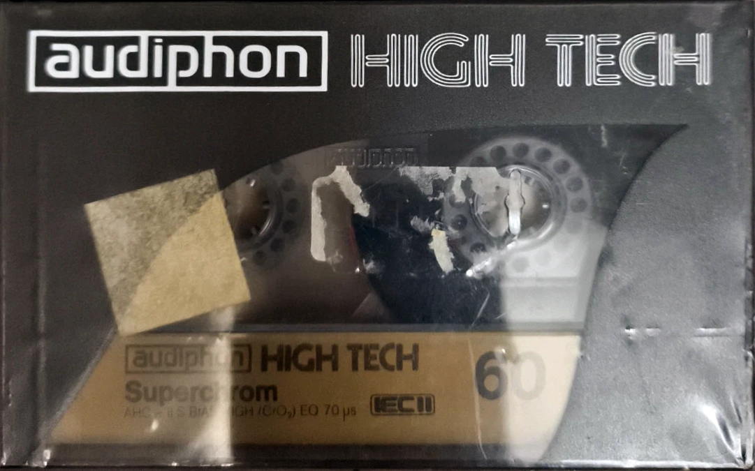 Compact Cassette Audiphon 60 "High Tech" Type II Chrome Germany