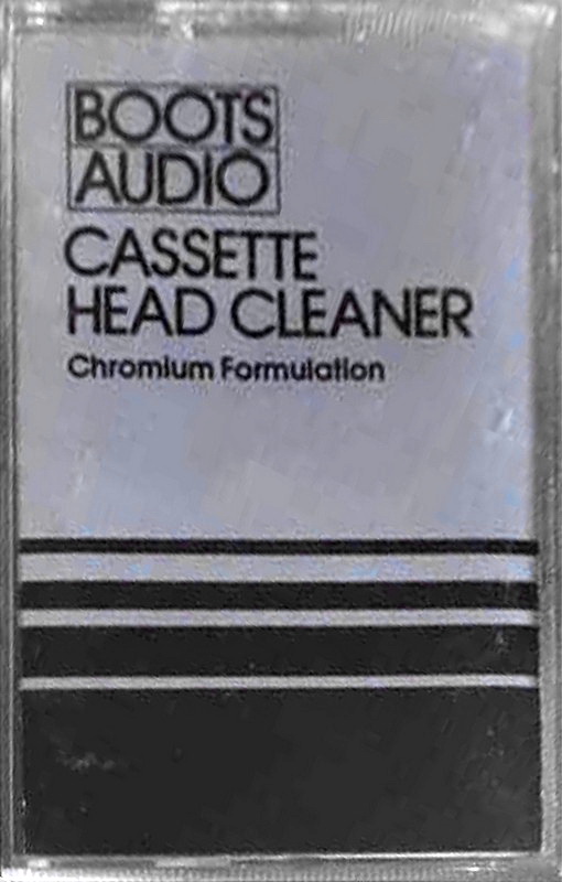 Compact Cassette Boots / Boots Audio Cleaning Cassette 1980 UK