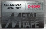 Compact Cassette Sharp MX 60 Type IV Metal 1981 Worldwide