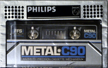 Compact Cassette Philips Metal 90 Type IV Metal 1981 Europe