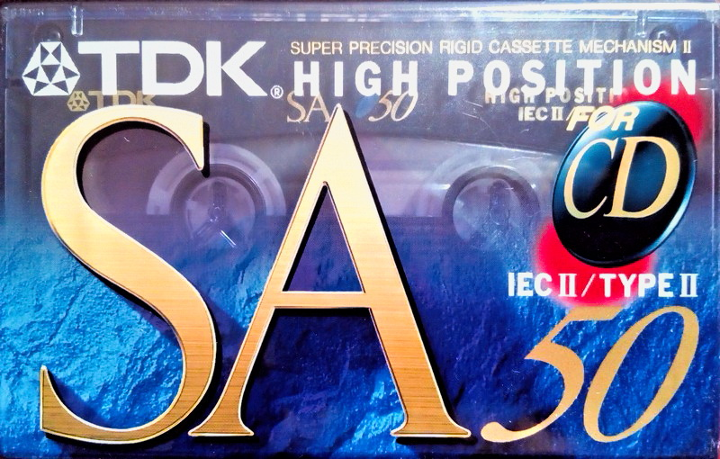 Compact Cassette TDK SA 50 "SA-50EA" Type II Chrome 1995 Europe