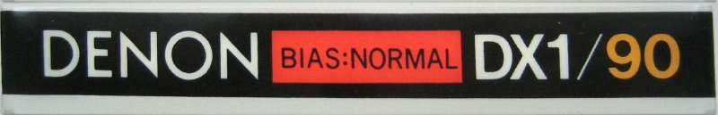 Compact Cassette Denon DX1 90 Type I Normal 1981 Europe