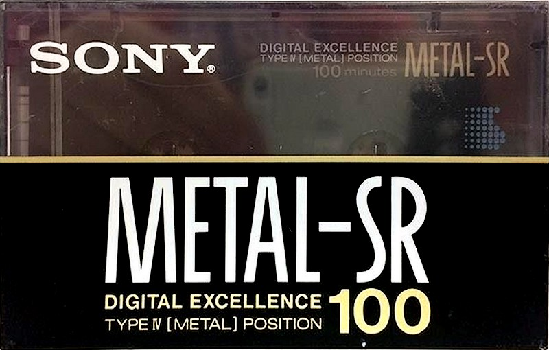Compact Cassette Sony Metal SR 100 Type IV Metal 1989 USA