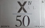 Compact Cassette Sony X IV 50 Type IV Metal 1992 Japan