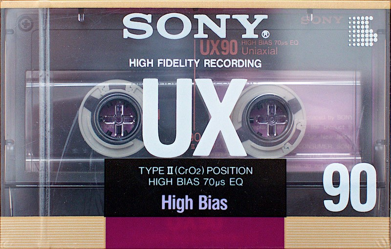 Compact Cassette Sony UX 90 Type II Chrome 1988 USA