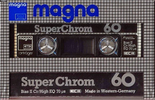 Compact Cassette Magna Super Chrom 60 Type II Chrome 1984 Europe