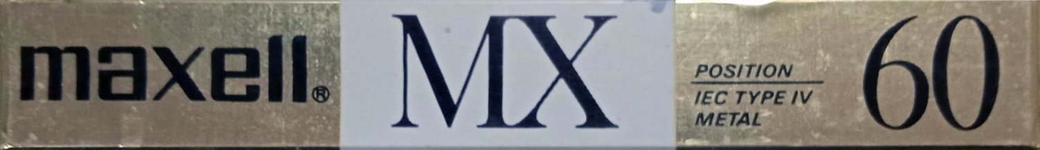 Compact Cassette Maxell MX 60 Type IV Metal 1988 Europe