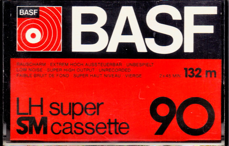Compact Cassette BASF LH Super 90 "Small Window" Type I Normal 1976 Europe