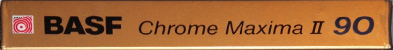 Compact Cassette BASF Chrome Maxima II 90 Type II Chrome 1990 Europe