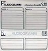 Compact Cassette Audiogramm 60 Type II Chrome 1981 France