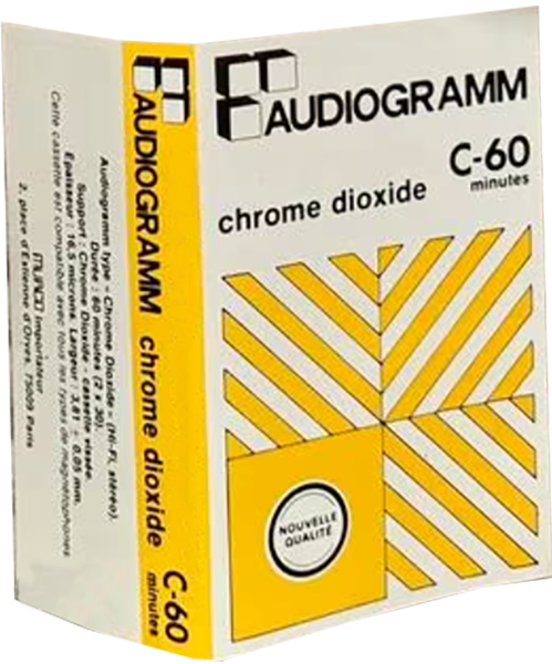 Compact Cassette Audiogramm 60 Type II Chrome 1981 France