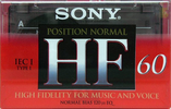 Compact Cassette Sony HF 60 Type I Normal 1996 Europe
