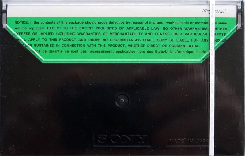 Compact Cassette Sony HF 90 Type I Normal 1976 North America